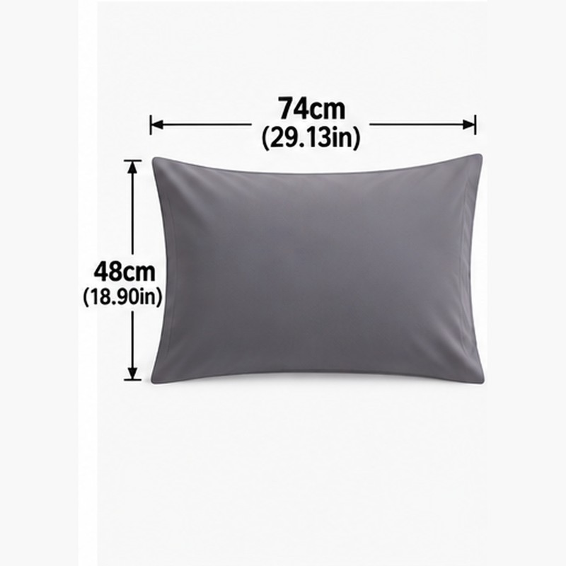 Matte Solid Color Pillowcase for Bedroom – Soft 100% Polyester