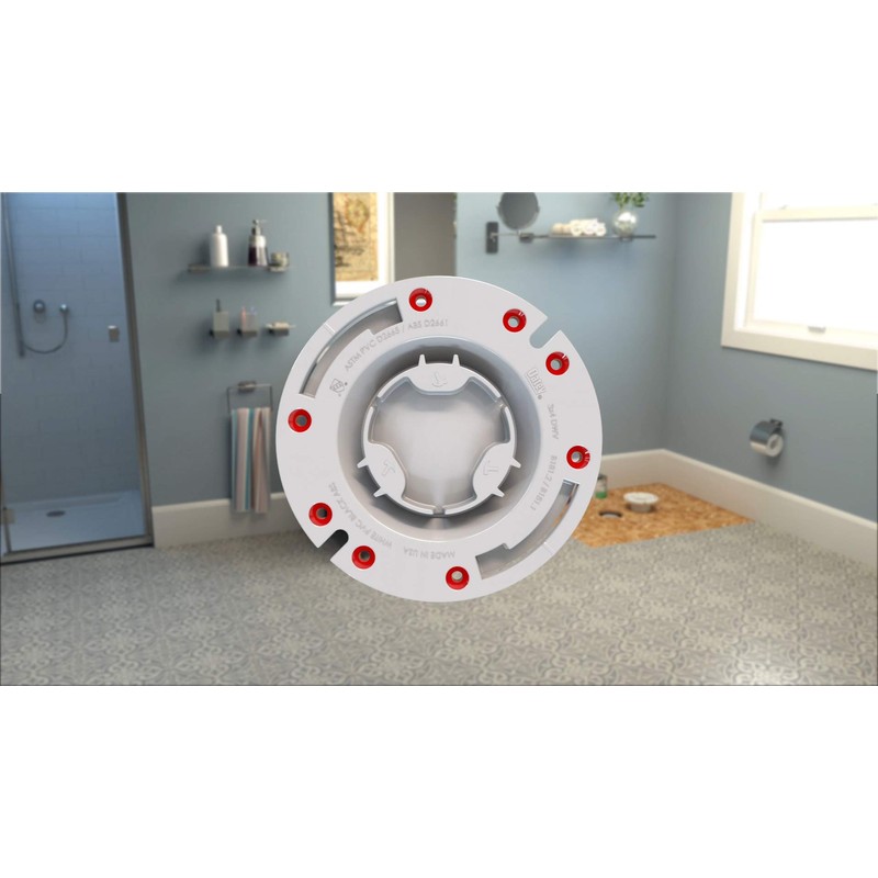 Oatey 43585 Spigot Fit Closet Flange, 3 in, PVC, 3-Inch,