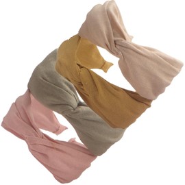 Topkids Accessories Cute Fabric Twist, Twisted Alice Band, Pretty Headband for Women & Girls Plain & Patterned, Perfect Womens Headband Hair Accessories, Pretty Girly Accessory