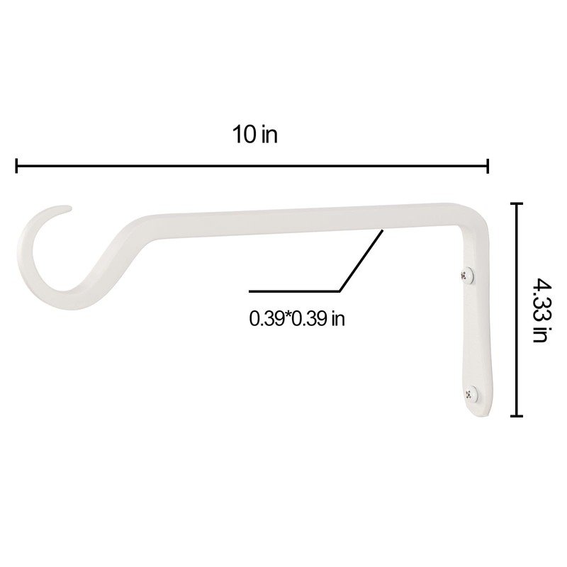 AILIN YELOKIE 10" Plant Hangers 2-Pack - Heavy Duty Rust-Resistant