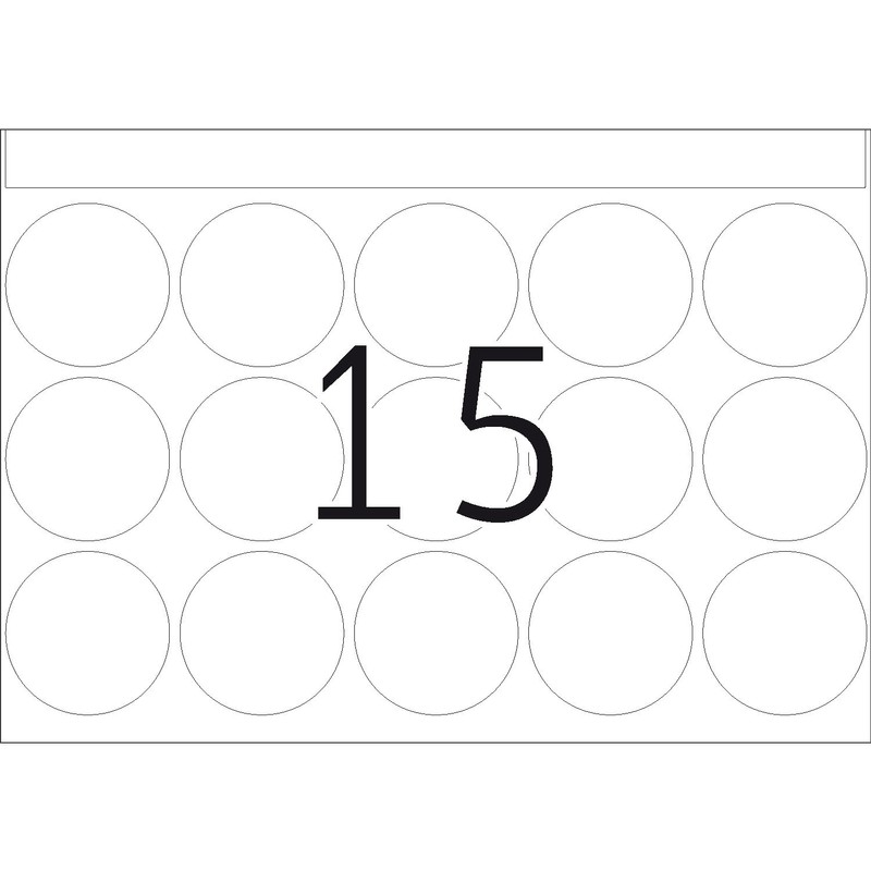 HERMA 32 mm DP1 Round Paper Matt Labels - Green