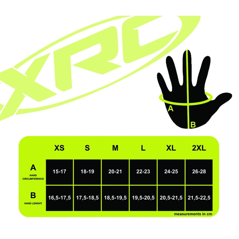 XRC Run 1/2 Men's Leather Motorcycle Gloves Black/Red XXL