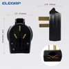ELEGRP NEMA 10-30P & NEMA 10-50P Angle Plug, 4 Prong
