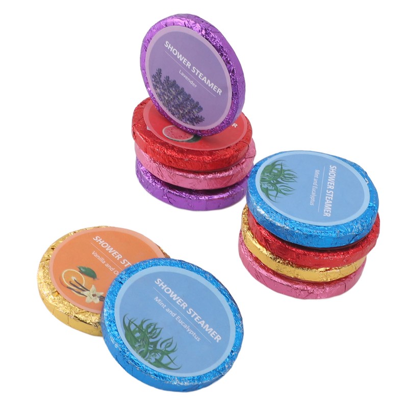 10pcs Shower Salt Tablet Refreshing Cleaning Aromatic Bath Salts Balls