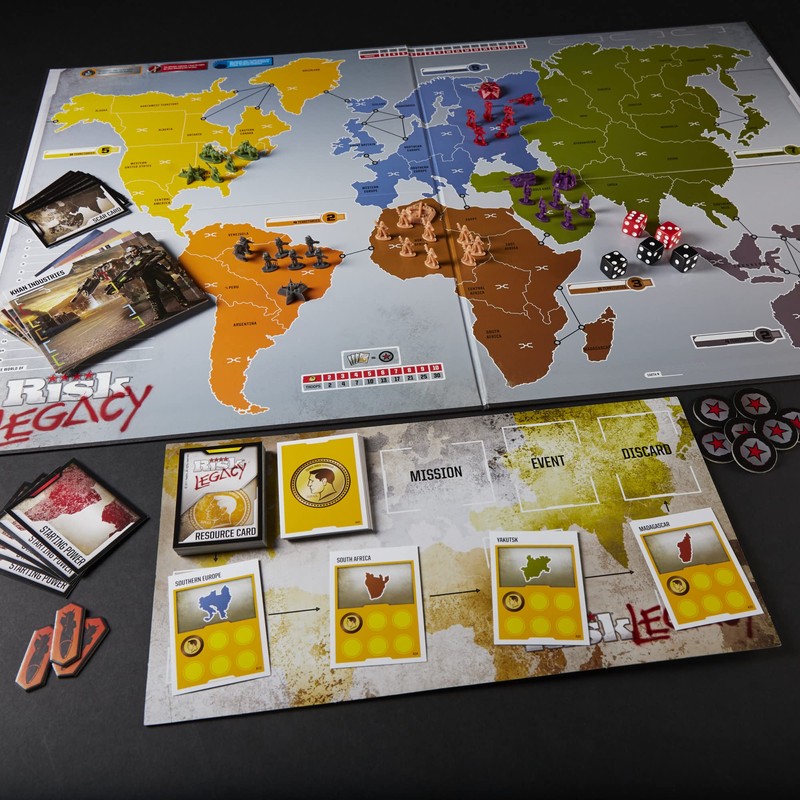 Hasbro Gaming Avalon Hill Risk Legacy Strategy Tabletop Game, Immersive