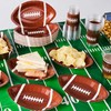 JOYIN 72 Pcs 10" Football Paper Plates, Disposable Football-Shaped Party