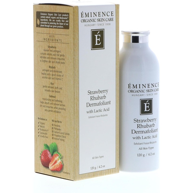 Strawberry Rhubarb Dermafoliant With Lactic Acid by Eminence for Unisex