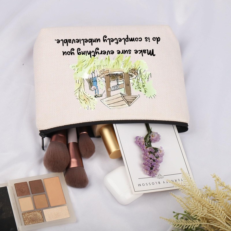 Book Gift 90s Movies Inspired Cosmetic Bag Library Gift for