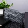 Yutianli Black Transparent Ice Crystal Patterned Glass Blocks Wall Decor
