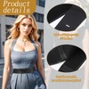 Taillengürtel Damen breit, elastische Stoffe, hochwertiges PU-Leder, zwei Farben, 1er