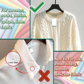 Tagging Gun for Clothing, Price Tag Gun for Clothes Labeler, Standard Price Cloth Tag Gun Attacher Garment Tagging Gun with 6 Needles, 2000pcs 2"+1000pcs 1.35" Barbs Fasteners(Not Mini Stitch)