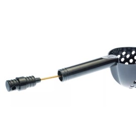 Sona Enterprises 14" Black Sand Scoop with Hole & Brass Probe For Gold Panning /Metal Detecting