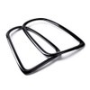 AutoXcessories Pair Glossy Black Tail Light Trim Ring Bezel Brake