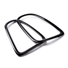 AutoXcessories Pair Glossy Black Tail Light Trim Ring Bezel Brake Lamp Covers for 2007-2013 Mini Cooper R56 Hatchback, R57 Convertible, R58 Coupe, R59 Roadster