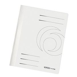Herlitz 11092749 A4 Flat File of Cardboard Folded - White
