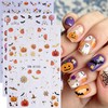 Halloween Ghost Embossed Nail Sticker 10PCS 3/5D Self Adhesive Nail