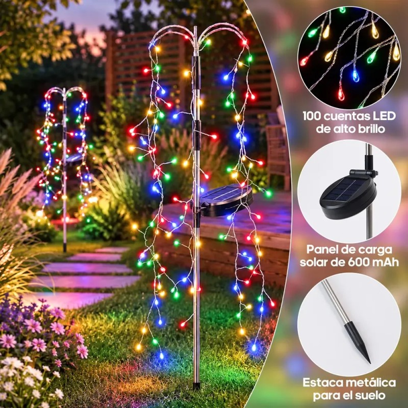 Goodea - 2 luces de decoración solar al aire libre