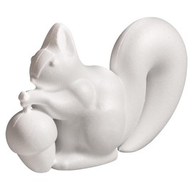 Rayher 30192000 Polystyrene Squirrel, 10.5 x 18 cm