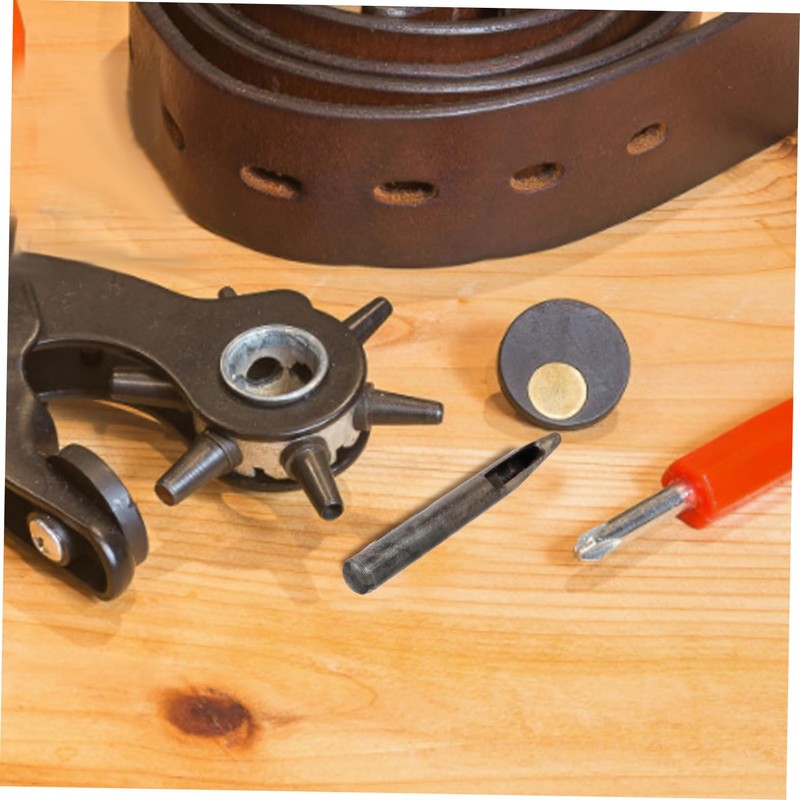 IWOWHERO Craft Leather Punch Tool Durable Metal Puncher for DIY