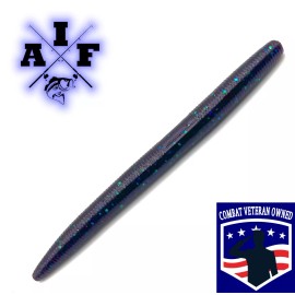 all in fishing June Bug Gary Yamamoto Senko Style Worm Stick Bait. 5" or 4" 15pk - 4 inch