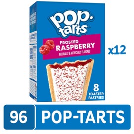 Pop-Tarts Toaster Pastries, Frosted Raspberry 13.5oz (12 Count)