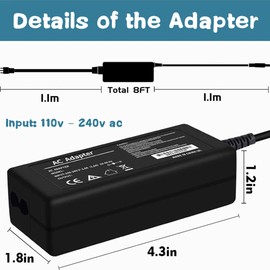 SLLEA 19V 3.4A Charger Adapter Replacement for Harman Kardon HK Onyx Studio 4 ONYX4 Speaker Power