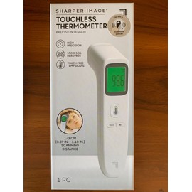 Sharper Image Touchless Thermometer No Contact Touch Free Infrared Sensors Digital Forehead