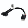 WLGQ USB 3.0 to USB 2.0 Adapter Cable, 19/20 Pin