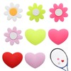 Wuyituart 8 Pcs Silicone Tennis Racket Vibration Dampeners Heart &