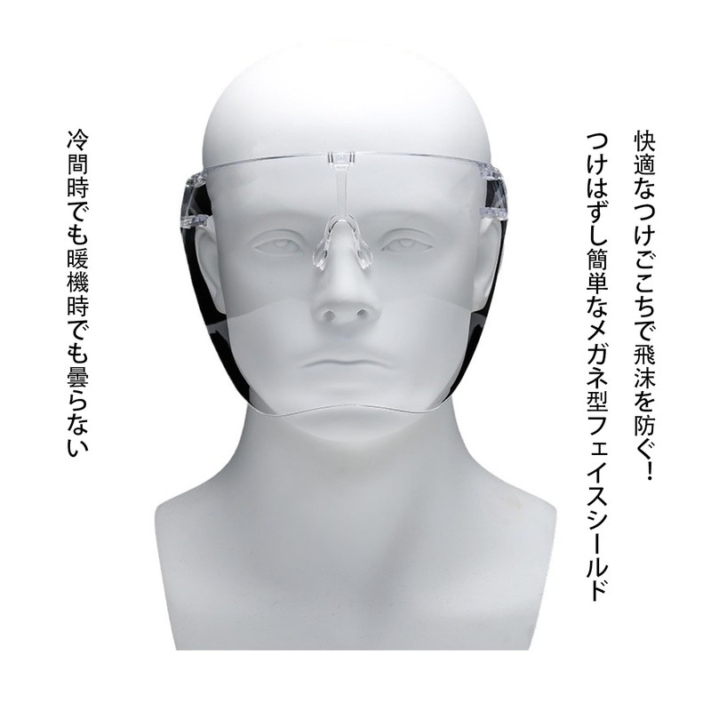 [TRIrunpdl] 2 Pack Clear Full Safety Face Shield for Adult