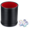 Felt Lined Professional Dice Cup - with 6 Dice Quiet