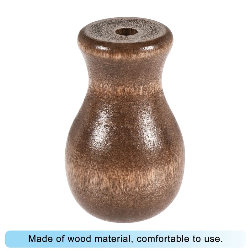 sourcing map Wood Cord Tassel, 3.5mm 9mm Hole Dia. Hanging