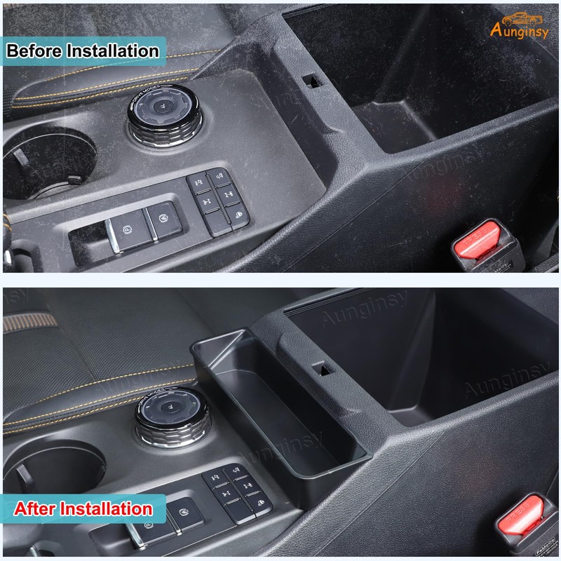 Aunginsy Center Console Armrest Hanging Storage Box Compatible with Ford
