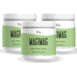 3 Botes De Citrato De Magnesio En Polvo Frank Suarez Sabor Fresa/Limón