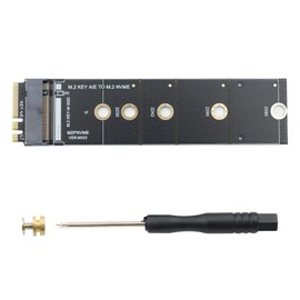 POFET Nvme Adapter, M2 KEY A/E to NVME Converter Card for WIFI Network Card Interface to M.2 Hard Disk Interface
