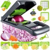 16-in-1 Vegetable Chopper and Slicer Set, Multi-Blade Kitchen Mandoline with