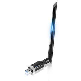 WiFi Wireless LAN Device Sungale 1300Mbps Wireless Lan Adapter USB 3.0 WIFI Adapter 5dBi High Speed Communication Dual Band 2.4Ghz 5Ghz 802.11AC Windows11/10/8/8/7/XP/Vista/Mac OS X Compatible