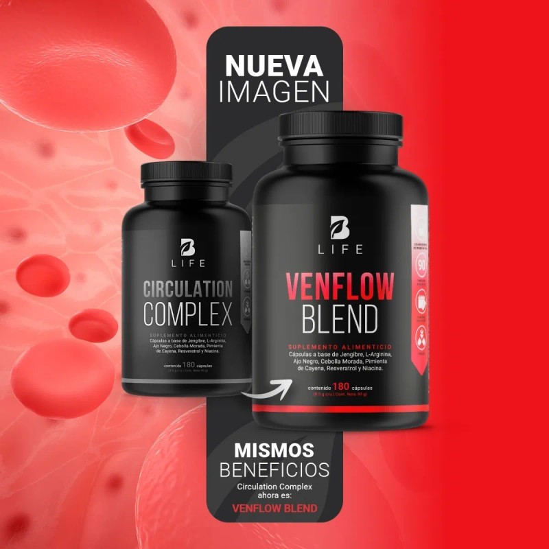 Complejo para la Circulación B Life (180 Cápsulas) 🩸🌿