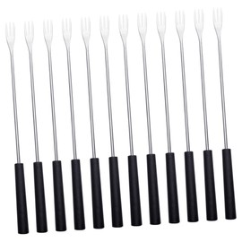 12pcs Chocolate Fondue Fork Ice Cream Fondue Forks Chocolate Fondue Sticks Exquisite Forks Fondue Pot Forks Kitchen Fondue Forks Fine Chocolates Handle Cheese Stainless Steel