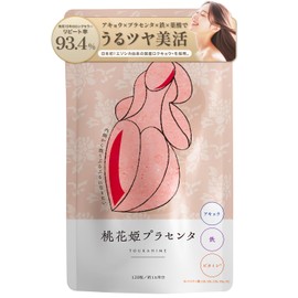 Peach Hana Princess Placenta Blend, Made in Japan, Iron, Folic Acid, Vitamin C, Group B Pantothenic Acid, Japanese Supplement (Approx. 1 Month Supply), 120 Tablets