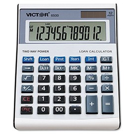 Victor 6500 6500 Executive Desktop Loan Calculator, 12-Digit LCD