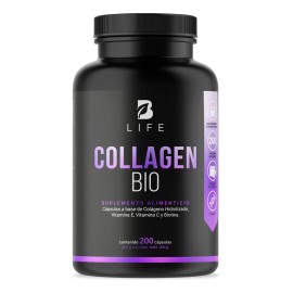 Biotina, Colágeno Y Vitamina E 200 Cápsulas B Life.