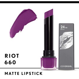 COVERGIRL Exhibitionist Ultra-Matte Lipstick, 660 Riot