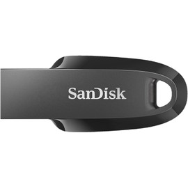 SanDisk Ultra Curve 32GB Flash Drive USB 3.2 Gen 1 USB-A High Performance Thumb Drive for Computers, Laptops, Office 100MB/s (SDCZ550-032G-G46) Bundle with (1) Everything But Stromboli Lanyard