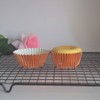 Huaswan Sweet Rose Gold Foil Cupcake Liners Standard Baking Cups