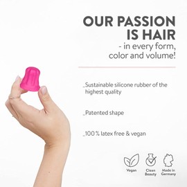 pony puffin FLAMINGO | For the perfect braid full of volume & support - Made in Germany | Latex free & vegan | Take your braid to the next level | Pink for all hair colours