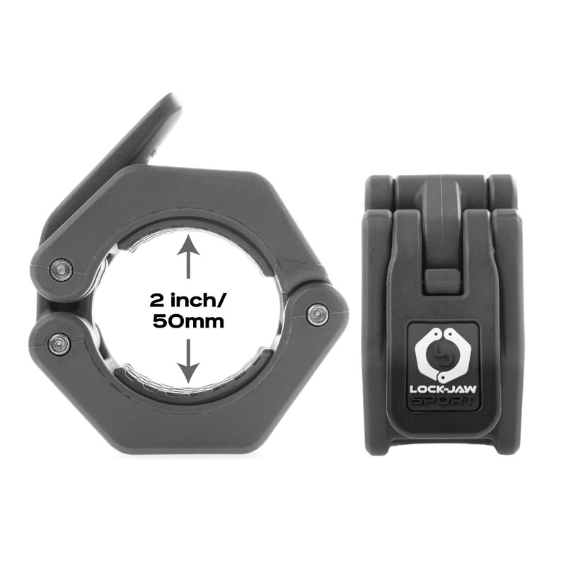 Lock-Jaw Sport Olympic Barbell Collar - Quick Release Barbell Clamp