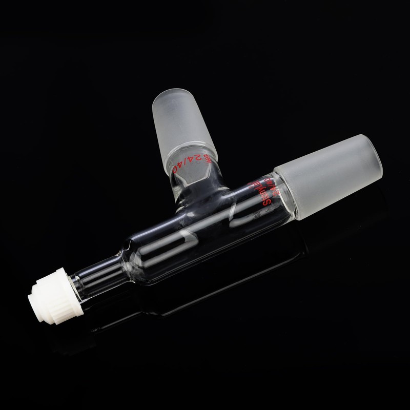 stonylab 3-Way Distillation Thermometer Adapter with 24/40 Joints and Screw