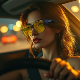 DUCO Fit Over Sunglasses for Men Women Wear Over Glasses Retro Wrap Around Polarized Sun Glasses UV400 Protection DC8981 (B Shine Black Frame Yellow Lens)