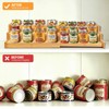 Expandable Bamboo Can Rack Organizer, 3 Tier Canned Food Storage